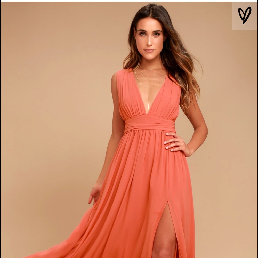 Rusty Rose Maxi Dress
